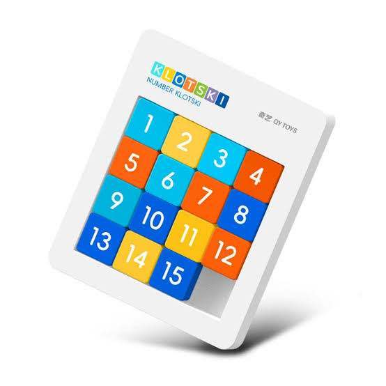 Qiyi Magnetic 4x4 Klotski Slide Puzzle child brain development