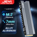 JEYI M.2 SSD Heatsink, NVME NGFF Cooling Aluminum Cooler Radiator with Thermal Silicone pad for PC / PS5 PCIE 2280 ssd icold-007. 