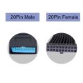 Internal USB 19Pin 20pin Mini USB3.0 Male to Female Adapter Low Profile Header USB Extension Flat Cable for Motherboard. 