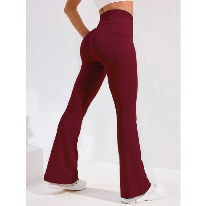 %E2%80%8B%E2%80%8BHigh%20Waist%20Flare%20Leg%20Yoga%20Pants%20Women%20with%20Pocket%20Push%20Up%20Butt%20%20Running%20Tights%20Wide%20Leg%20Pants%20Gym%20Outdoor%20Cycling%20Leggings%20-%20Image%202