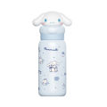 Sanrio 400ml Stainless Steel Cartoon Straw Cups Thermos Cup with Lifting Rope Hello Kitty My Melody Portable Kids Water Bottles.