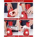 3 in 1 Rotary Vegetable Slicer Multifunctional Handheld Grater with 3  Rollers Cheese Shredder Kitchen Tool. 