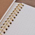 A5 Kraft Paper Cover Notebook Dot Matrix Grid Coil Book Office Notebook Student Exercise Book Spot Wholesale. 