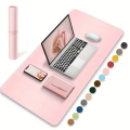 1 Pcs Large Size 600*300mm Office Desk Protector Mat PU Leather Waterproof Mouse Pad Desktop Keyboard Desk Pad Gaming Mousepad.