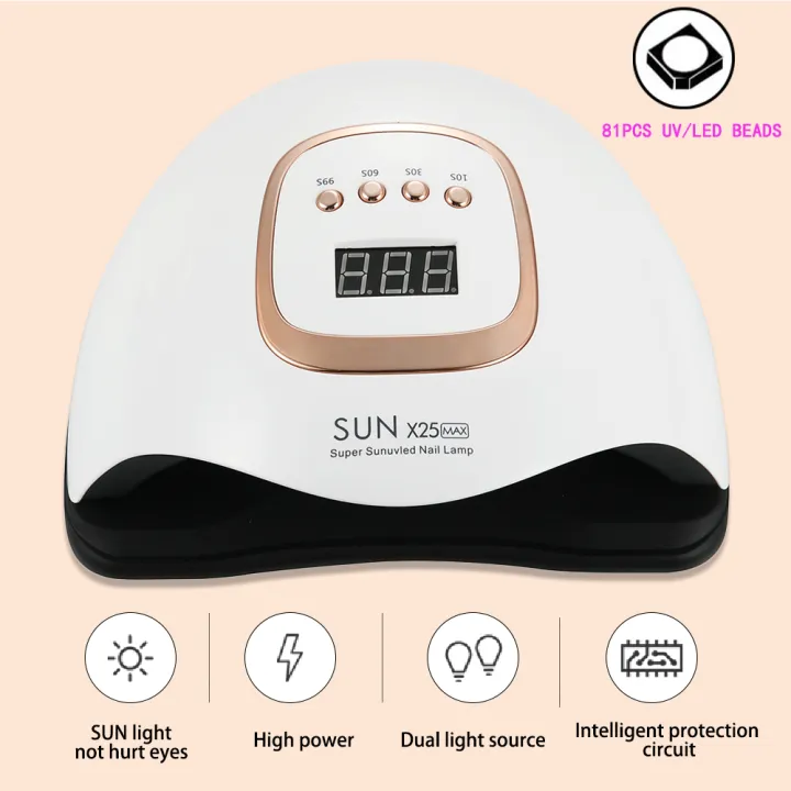 SUN%20X25%20MAX%20Nail%20Dryer%20UV%20Lamp%20380W%20Nail%20Curing%20Lamp%2081%20Led%20Manicure%20Lamp%20For%20Fingernails10s/30s/60s/99s%20Timer%20LCD%20Screen%20-%20Image%202