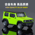 Free Shipping 1:64 Suzuki Jimny Alloy Car Model Simulation Shock Absorption Static Collectible Decoration Non-Remote Control Toy.