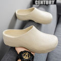 Men's and Women's Couple's Chef Shoes, Waterproof, Oil-Proof, Non-Slip Kitchen Shoes, Slip-On, Closed-Toe, Lazy Slippers. 