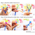 Amazing Light Toy Arrow LED Light Toys Outdoor Party Fun Gift Rubber Band Catapult Glow In The Dark Rocket Helicopter Flying Toy. 