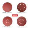 6/8/10Hole 225mm Wall Sander Sandpaper Metal Grinding Disc Abrasive Polishing Flat 40-60-80-100-120-2000Grit 9inch Sanding Tools. 