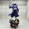 Popular New Product Naruto Figurine Standing Posture Giant Wave Uchiha Dual Head Anime Model Desktop Decoration Ornament .