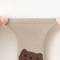 6 Pairs Kids Non-Slip Socks Cute Cartoon Fox and Bear Pattern Childrens Boys Girls Floor Socks Comfortable for Toddler.