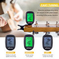 JUSTPRO Guitar Tuner for All Instruments Clip on Electronic Tuner for Guitar Bass Ukulele Violin Mandolin Banjo.
