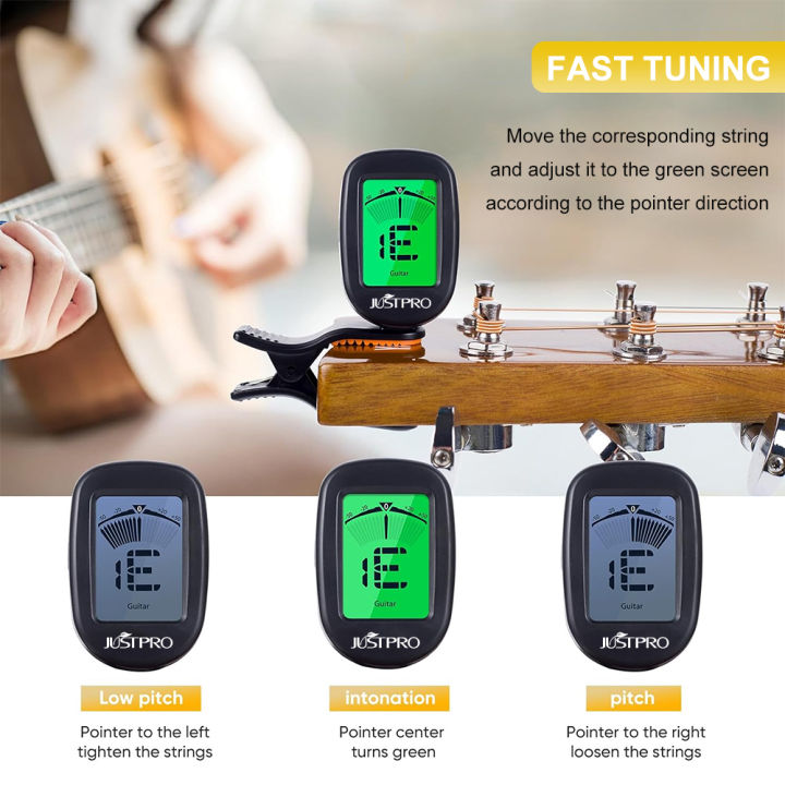 JUSTPRO%20Guitar%20Tuner%20for%20All%20Instruments%20Clip%20on%20Electronic%20Tuner%20for%20Guitar%20Bass%20Ukulele%20Violin%20Mandolin%20Banjo%20-%20Image%204