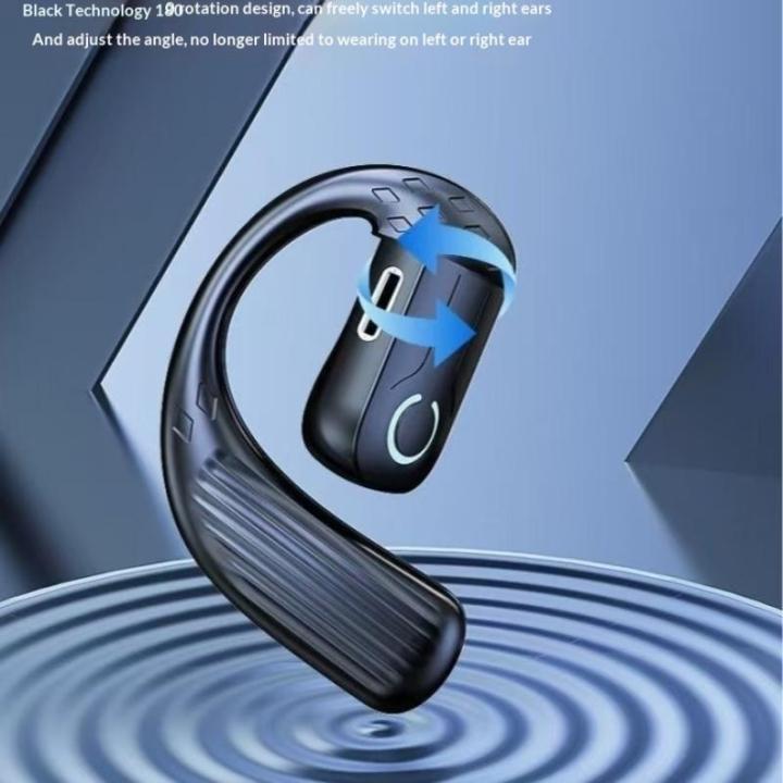 Bluetooth%205.4%20180%C2%B0%20Rotation%20Adjustable%20Left%20Right%20Ear%20Universal%20Earphone%20Mic%20Sport%20Business%20Music%20Ear-Hook%20Open%20Wireless%20Headset%20-%20Image%204