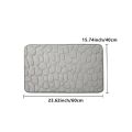 Foot Mat Coral Fleece Floor Mat Household Memory Foam Embroidered Bathroom Thickened Absorbent Floor Mat Door. 