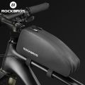 ROCKBROS Bicycle Bag Rainproof Top Tube Bag 1L 1.6L Big Capacity Nylon Ultralight Portable Doube Zipper Front Pocket Bike Bag. 