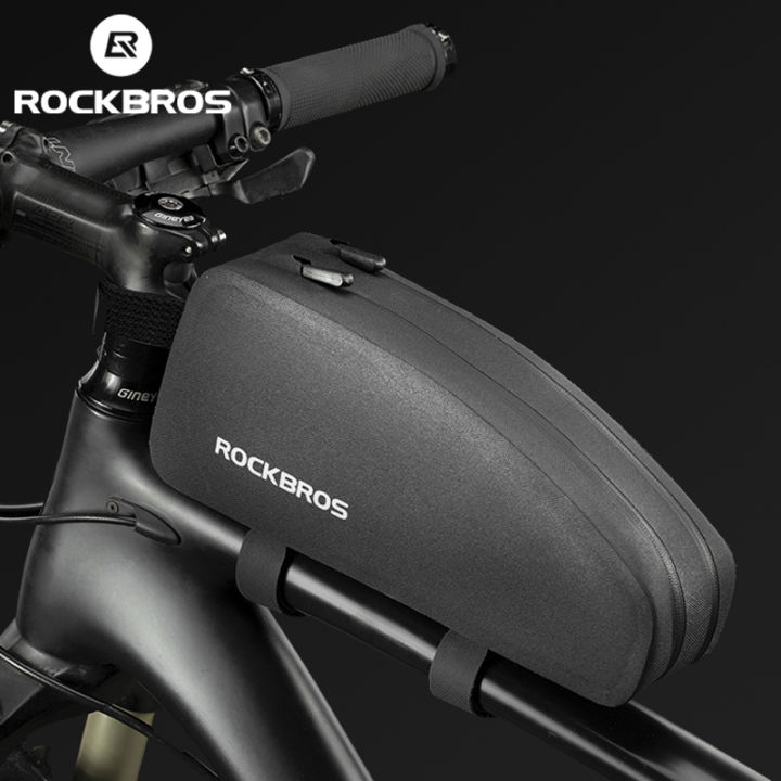 ROCKBROS Bicycle Bag Rainproof Top Tube Bag 1L 1.6L Big Capacity Nylon Ultralight Portable Doube Zipper Front Pocket Bike Bag