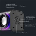 V8 Transparent Mecha Music Speakers Bluetooth Wireless 5.0 Bass Diaphragm Subwoofer TWS Stereo RGB Light Mini Party speaker ﻿. 