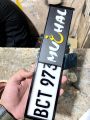 Customized 3D Acrylic Bike/Motorcycle Show Plate | Personalized Number Plate with Raised Letters for Bikes | Motorcycle Accessories. 