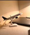 Air Blue Airlines Model (20cm) – 7.8" Full Metal Airplane with Wheels & Stand | Office & Home Decoration | Aircraft Model for Travel Agency. 