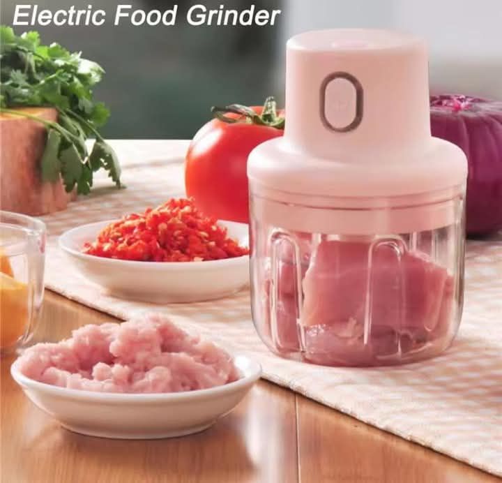 USB အားသွင်းကြိတ်စက်_Intelligent USB Rechargable Garlic Machine Grinder 250 ml