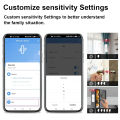 ZigBee Smart Vibration Sensor Real Time Monitoring Door Window Detection Alarm Smart Home Security Protection System. 