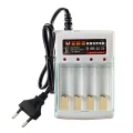 AA  AAA Battery Fast Charger 220V Ni-Cd 4 Slots Rechargeable Smart Charger US / EU Plug for 1.2V Battery Charging With Cover. 