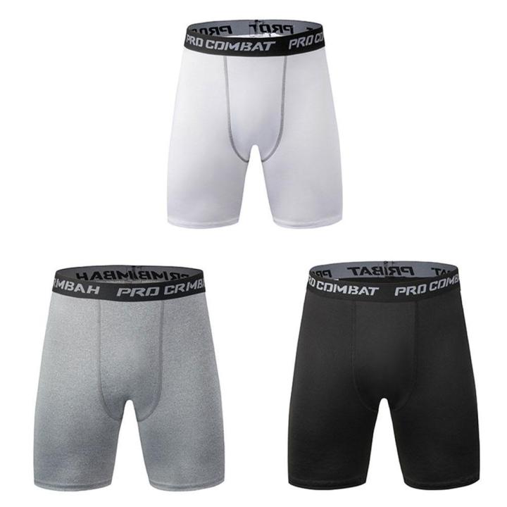 2024 Summer Men's New Sports Quick Dry Breathable Compression Tight Bottoms Basketball Fitness Running Training Casual Shorts