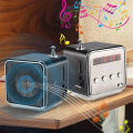 Rechargeable Portable radio FM portable mini radio Mini High Bluetooth Portable Voice Suitable for computer cell phone MP3 music. 
