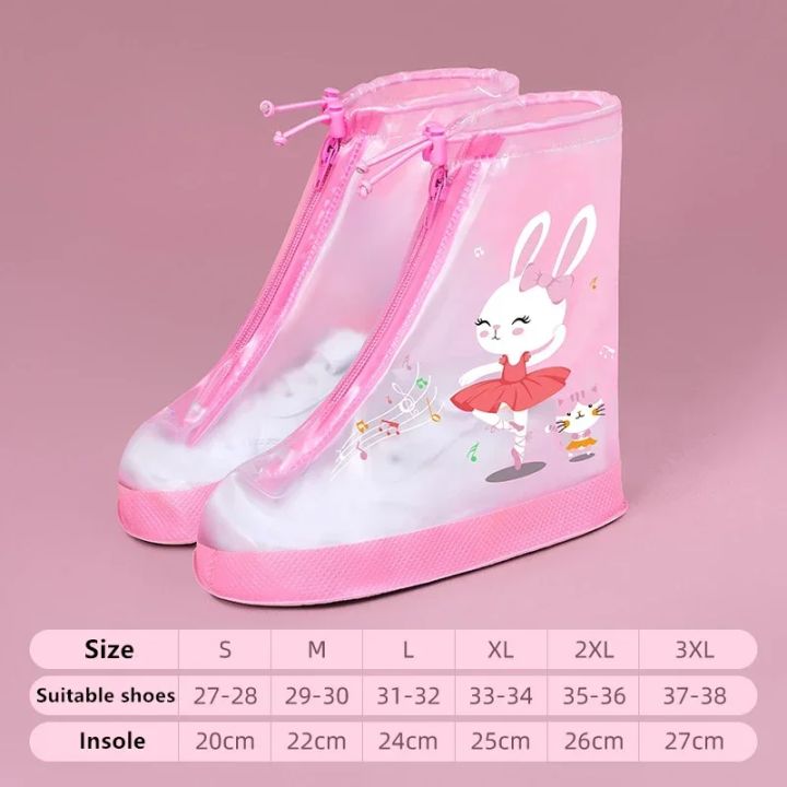 1%20Set%20Non-Slip%20Waterproof%20Kids%20Rain%20Shoe%20Covers,%20Cartoon%20Unicorn%20Design,%20Zip%20PVC%20Solid%20Rain%20Galoshes%20-%20Image%207