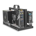 METALFISH ITX A4 Aluminum Open Frame Case, Vertical GPU, 240mm Cooler, Mini-ITX Compatible, DIY Gaming PC.