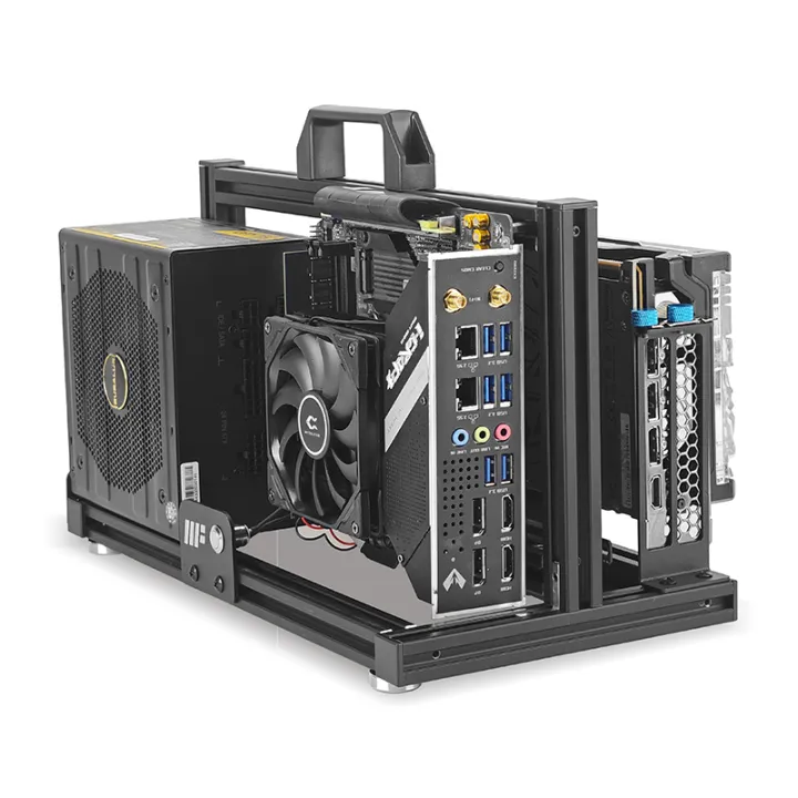 METALFISH%20ITX%20A4%20Aluminum%20Open%20Frame%20Case,%20Vertical%20GPU,%20240mm%20Cooler,%20Mini-ITX%20Compatible,%20DIY%20Gaming%20PC%20-%20Image%203