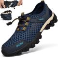 Summer Men's Mesh Sports Shoes Fashion Mountaineering Breathable Lightweight Anti Slip Shoes Outdoor Travel Running Casual Shoes. 