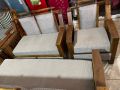 Teak sofa set with coffee table. 