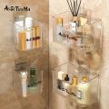 YTC Bathroom Wall-mounted Storage Box Toiletries Counter Perforation-free Storage Shelf Bathroom Wall-mounted Storage Box. 
