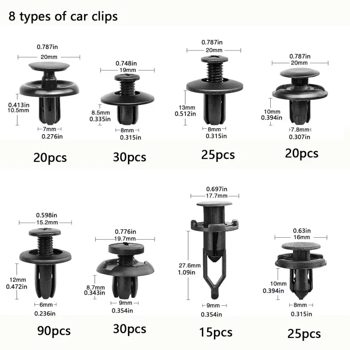 620Pcs%20Car%20Fastener%20Clips%20Mixed%20Car%20Fasteners%20Door%20Trim%20Panel%20Auto%20Bumper%20Rivet%20Retainer%20Push%20Engine%20Cover%20Fender%20Clip%20-%20Image%202