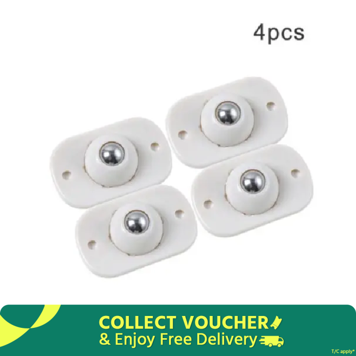 4 Pecs Self Adhesive Caster Wheels ,Self Adhesive Caster Wheels Mini Swivel Wheels Paste Universal Wheel 360 Degree Rotation Pulley for Bins