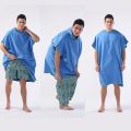 Surf Poncho Changing Towel Hooded Robe Microfiber Beach Blanket Bath Towel Swim Towel Wetsuit Beach Poncho for Adults.