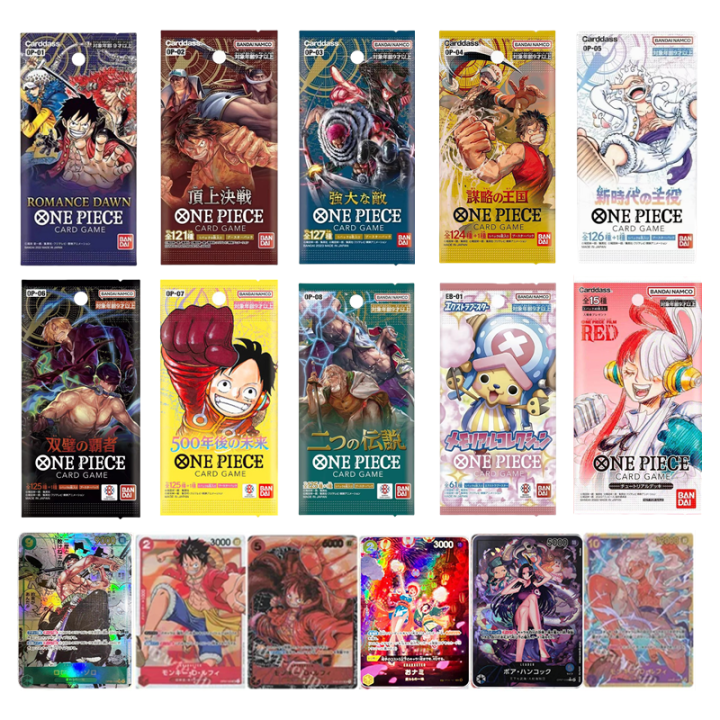 Bandai Original One Piece Cards Japanese OP01 OP05 OP08 OP09 Trading ...