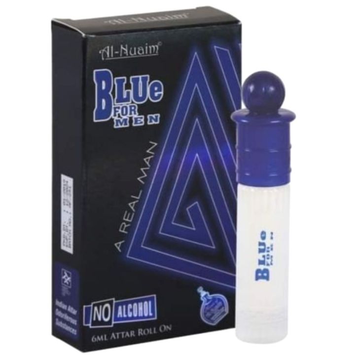 Blue For Men Attar Long-Lasting and Alcohol Free 100% Halal 6ml Bulu For Man Ator Blue Fore Man Atar