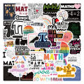 60Pcs Math Stickers DIY Stickers Scrapbooking Phone Luggage Decorative Waterproof Decals. 
