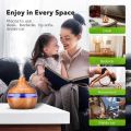 Home Wood Grain Air Humidifier Purifier Aroma Diffuser USB Ultrasonic Cool Mist Sprayer Essential Oil Fragrance. 