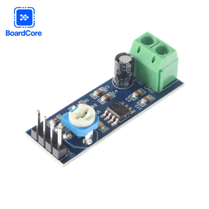 LM386 Audio Amplifier Module 200x Gain, Mono Mini Amplifier Board 5V ...