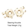 TRX4M Axle Brass Weights Steering Link Blocks Knuckle Diff Cover Caster Blocks for 1/18 RC Crawler TRX4-M Chassis Upgrade Parts. 