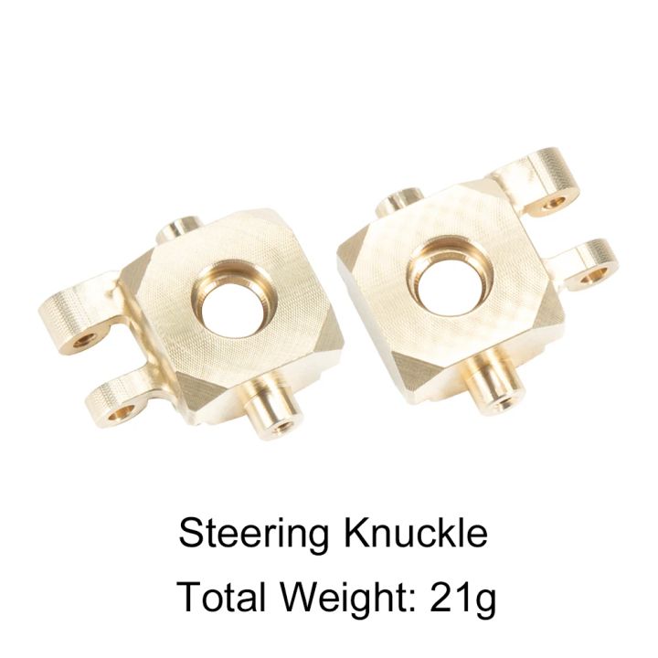 TRX4M%20Axle%20Brass%20Weights%20Steering%20Link%20Blocks%20Knuckle%20Diff%20Cover%20Caster%20Blocks%20for%201/18%20RC%20Crawler%20TRX4-M%20Chassis%20Upgrade%20Parts%20-%20Image%204