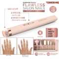 Rechargeable Flawless Nails Salon Kit Electronic Nail Filer Buffer Shiner Cuticles and Nail Polish Remover Full Manicure and Pedicure Kit Machine. 