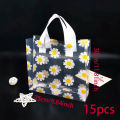 10/15pcs Transparent Daisy Gift Bags Birthday Wedding Party Gift Packaging Bag Put Food Lunch Storage Bag. 