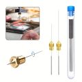 10-Piece Stainless Steel Cleaning Nozzle Kit - Window Wiper, 3D Printer Nozzle, Gas Stove, Shower Needle Unclogging Brush. 