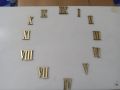 clock numbers 1 inch complete and roman with bars.. 