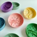 1pc Silicone Pet Slow Feeder Bowl, Helps Cats & Dogs Eat Properly, Anti-Spill Anti-Choke Divided Dish With Suction Cup Lick Mat. 